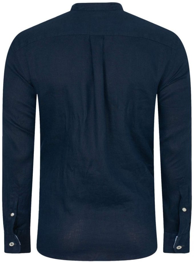 ΠΟΥΚΑΜΙΣΟ Fynch Hatton FH21S013 Linen mao Μπλε