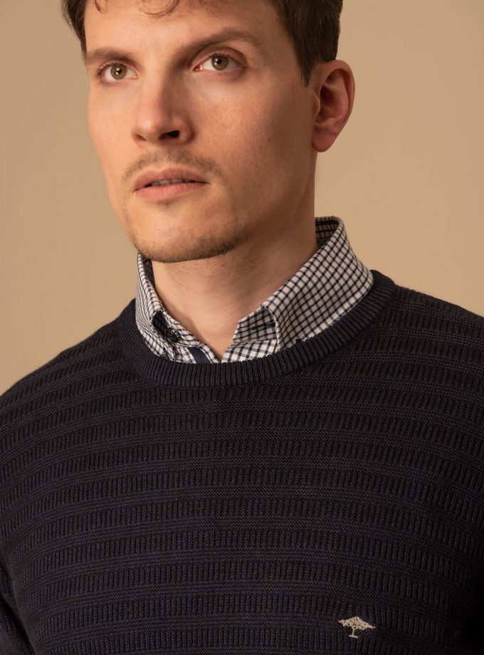 Pullover Fynch Hatton FH19W004 Supersoft Cotton Navy