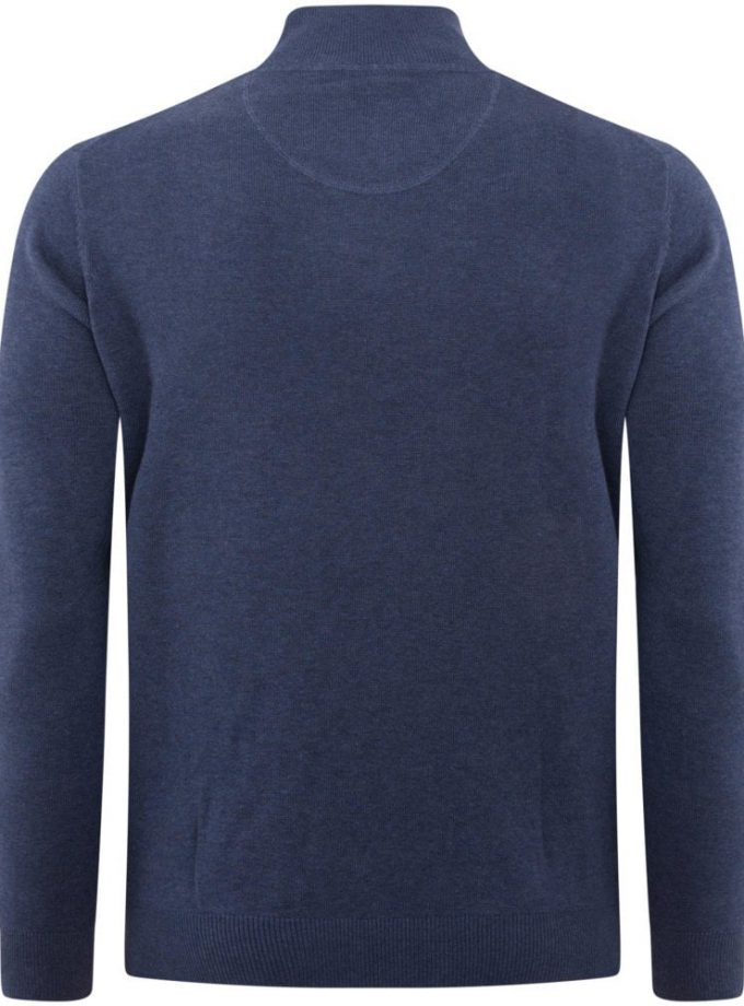 Pullover Fynch Hatton FH20W024 Halfzip Light blue