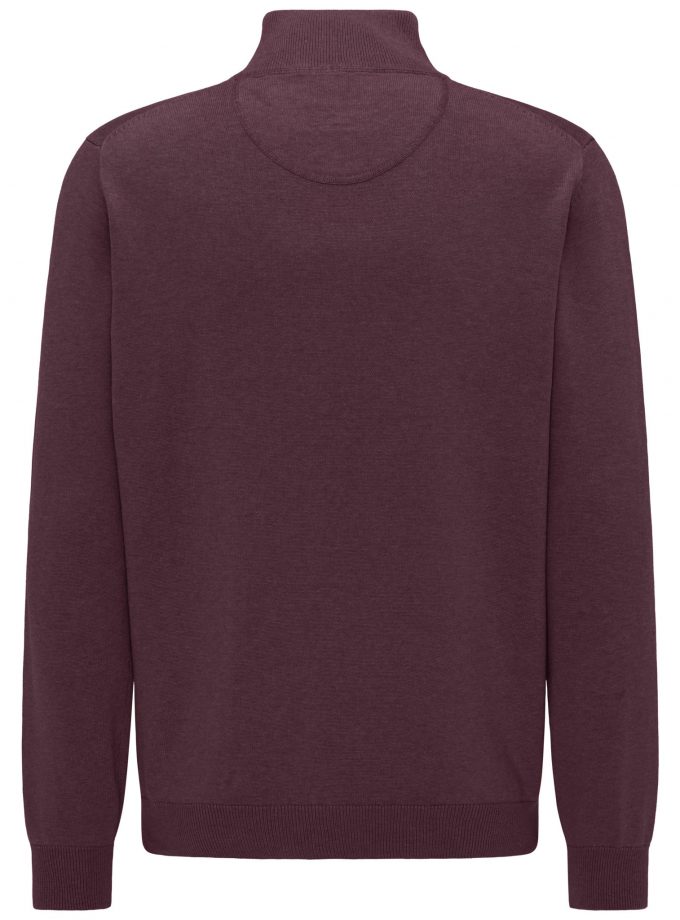 ΠΛΕΚΤΟ-ΠΟΥΛΟΒΕΡ Fynch Hatton FH20W035 Half zip Μπορντό
