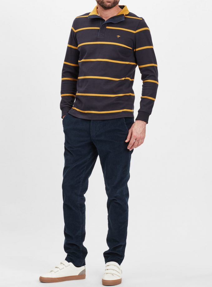 Sweatshirt Fynch Hatton FH21W010 halfzip jersey Blue