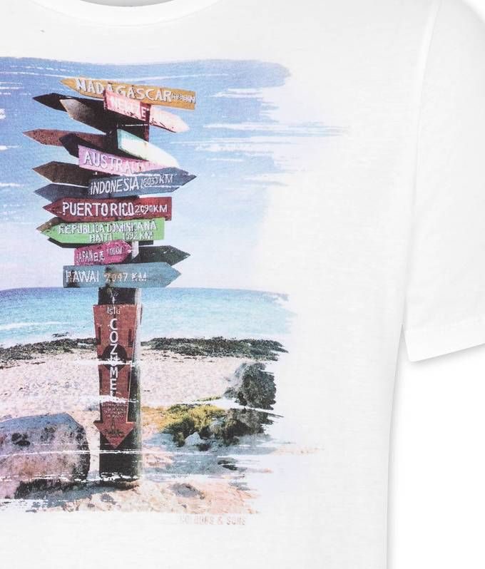 T-SHIRT ΜΠΛΟΥΖΑ Colours&Sons Colours & Sons CS20S003 Beach_Sign Λευκό