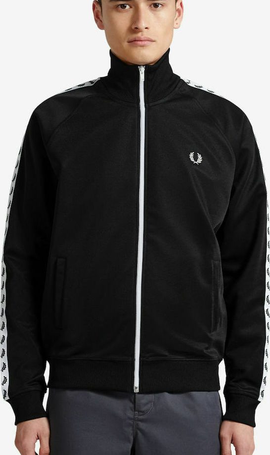 ΖΑΚΕΤΑ Fred Perry FP22W002 Taped Track Jacket Μαύρο