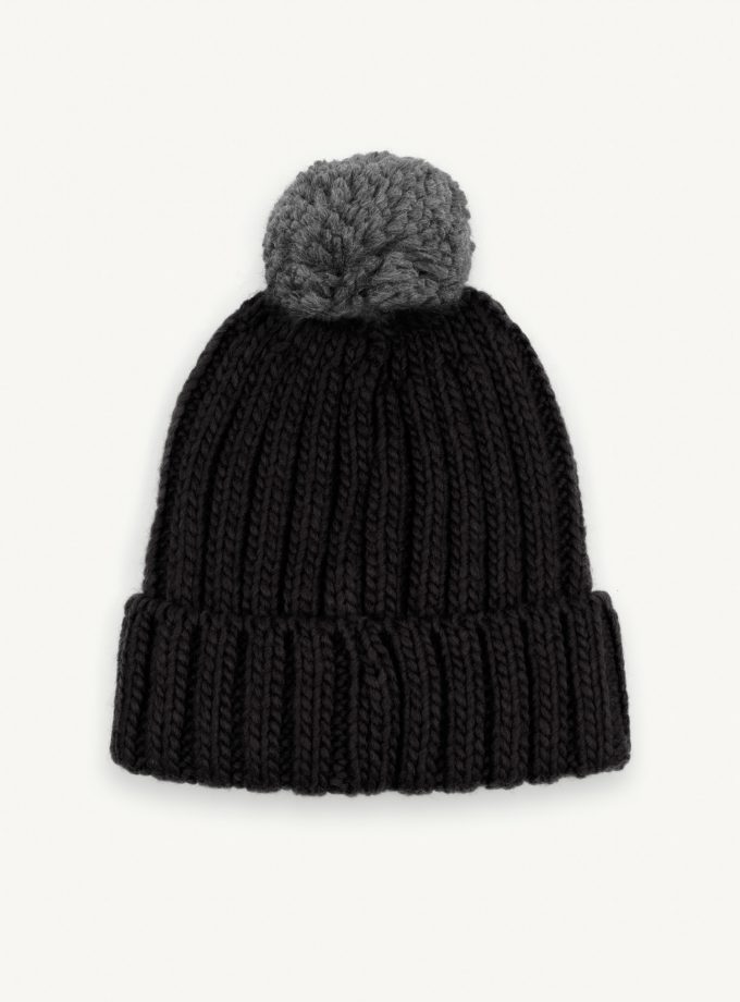 ΚΑΠΕΛΟ - ΤΡΑΓΙΑΣΚΕΣ Colmar COLMAR CO21W004 UNISEX ΣΚΟΥΦΙ ΜΕ ΠΟΜΠΟΜ Μαύρο