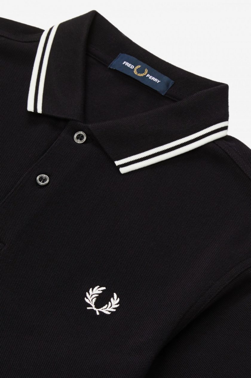 POLO ΜΠΛΟΥΖΑ Fred Perry FP22W003 Polo piquet Μαύρο 3