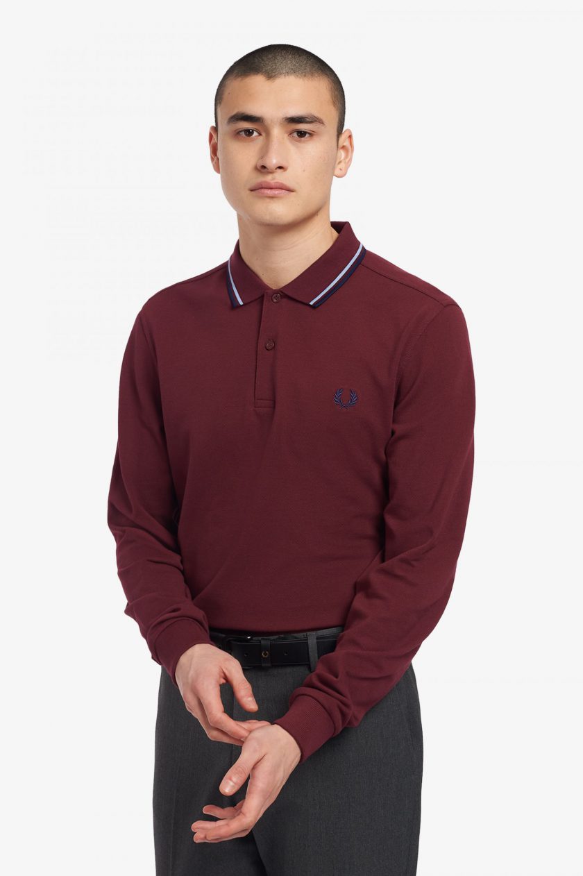 POLO ΜΠΛΟΥΖΑ Fred Perry FP22W004 polo piquet Μπορντό 6