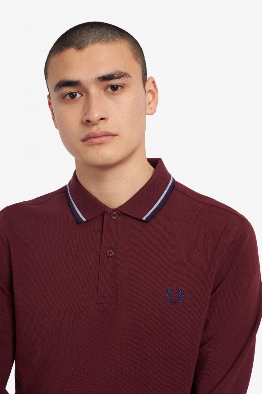 POLO ΜΠΛΟΥΖΑ Fred Perry FP22W004 polo piquet Μπορντό 4
