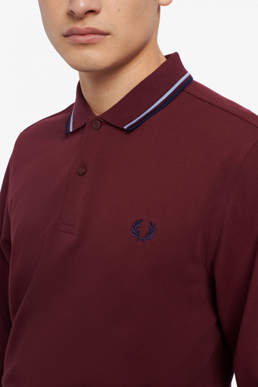 POLO ΜΠΛΟΥΖΑ Fred Perry FP22W004 polo piquet Μπορντό 5