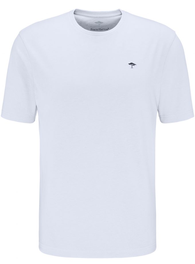 T-SHIRT ΜΠΛΟΥΖΑ Fynch Hatton FH21S012 T-Shirt Basic White Λευκό