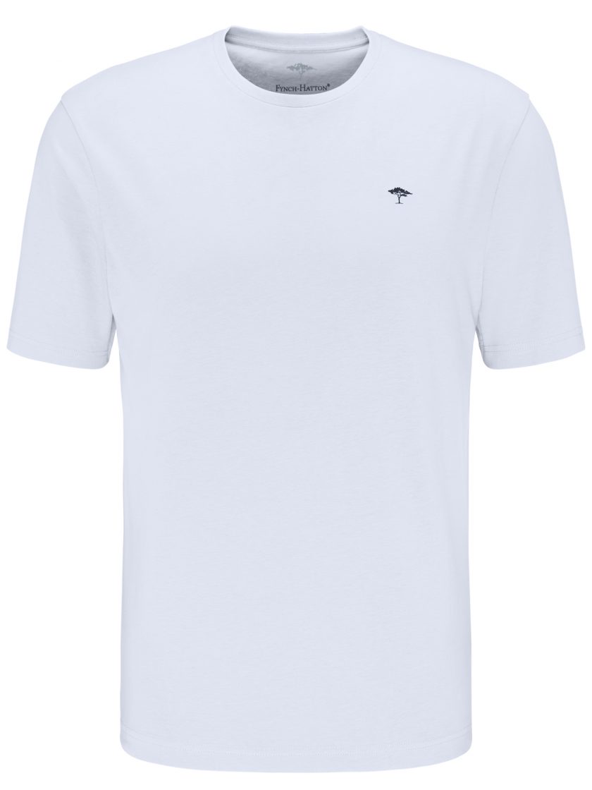 T-SHIRT ΜΠΛΟΥΖΑ Fynch Hatton FH21S012 T-Shirt Basic White Λευκό