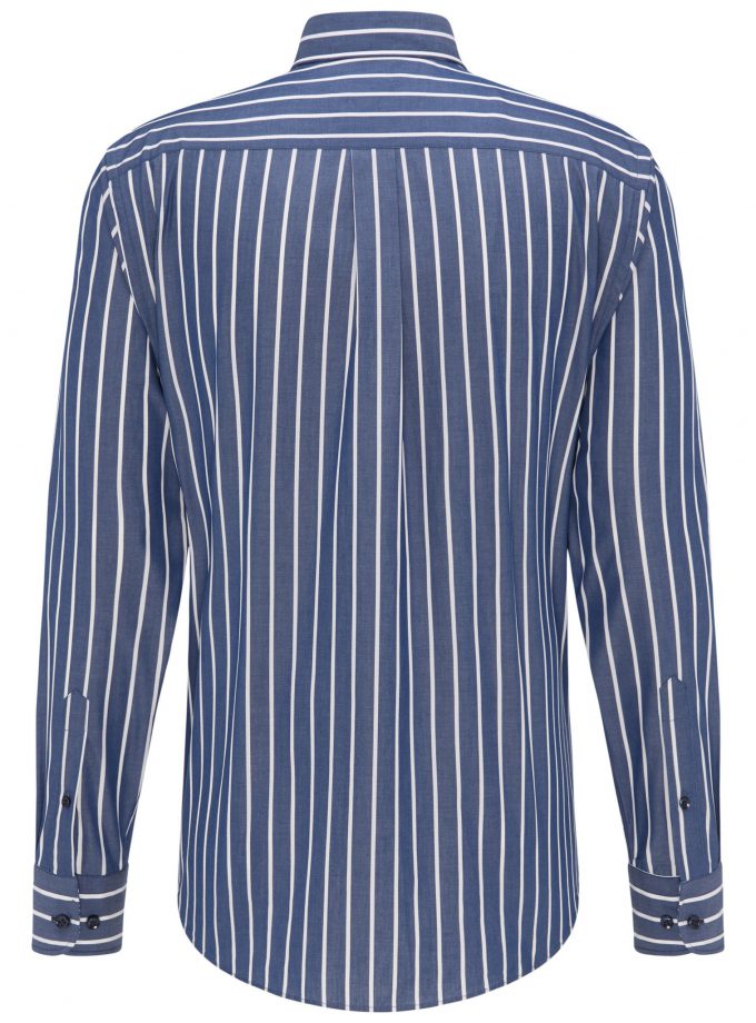 Shirt Fynch Hatton FH20S010 blue stripe Navyblue