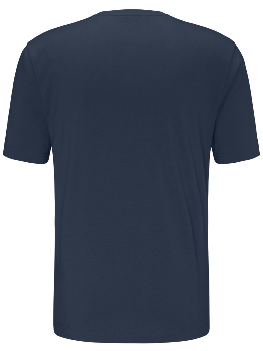 T-Shirt Μπλούζα Fynch Hatton FH22S014 Basic Navy Melange 3