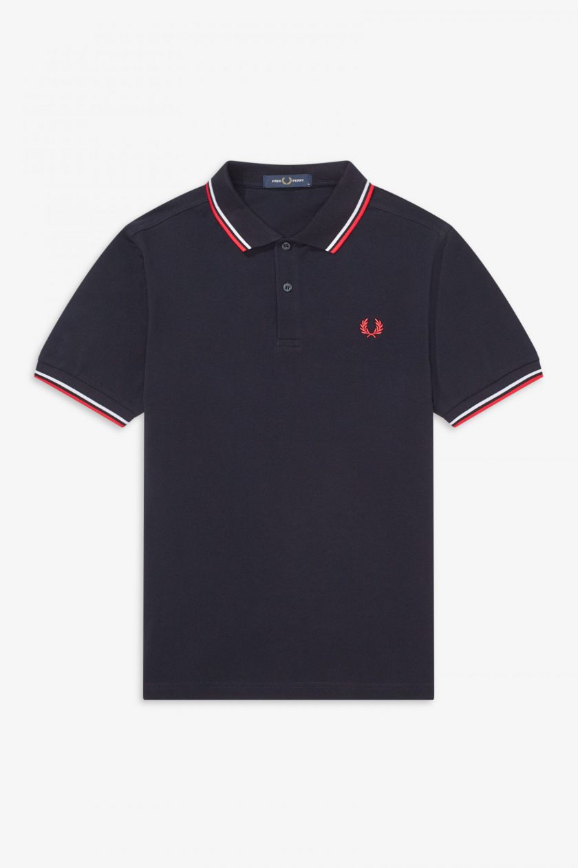 POLO ΜΠΛΟΥΖΑ Fred Perry FP22S003 NAVY/WHITE
