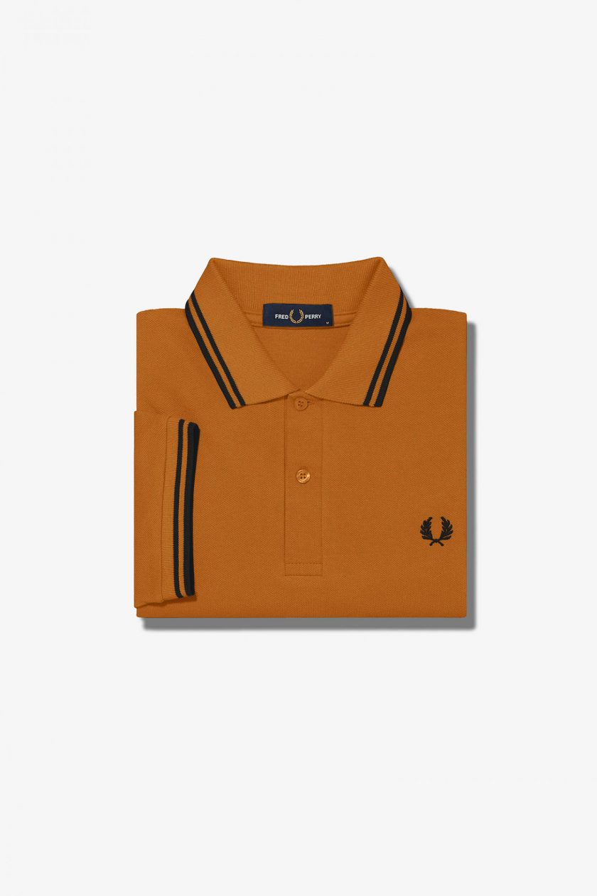 POLO ΜΠΛΟΥΖΑ Fred Perry FP22S004 DARKCARAMEL/BLK 2