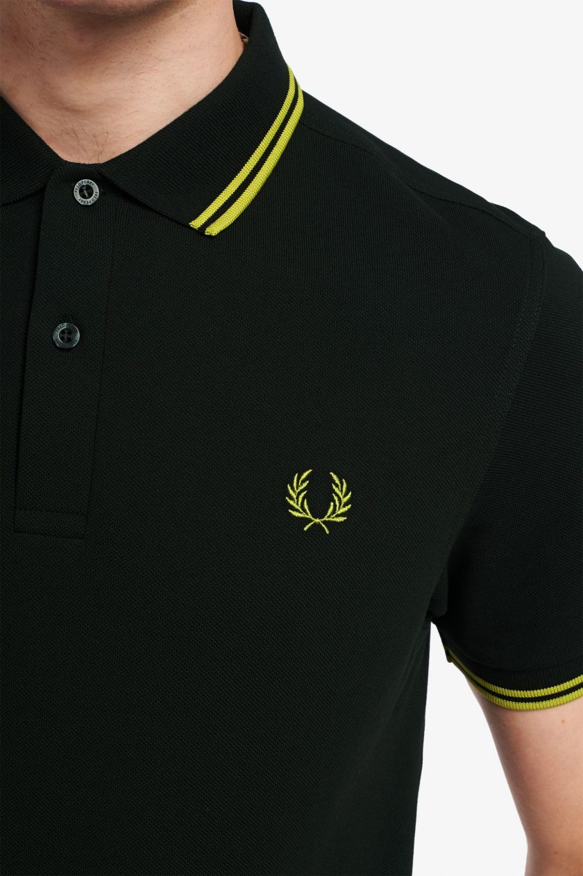 POLO ΜΠΛΟΥΖΑ Fred Perry FP22S005 BRITGREEN/CITRON 7