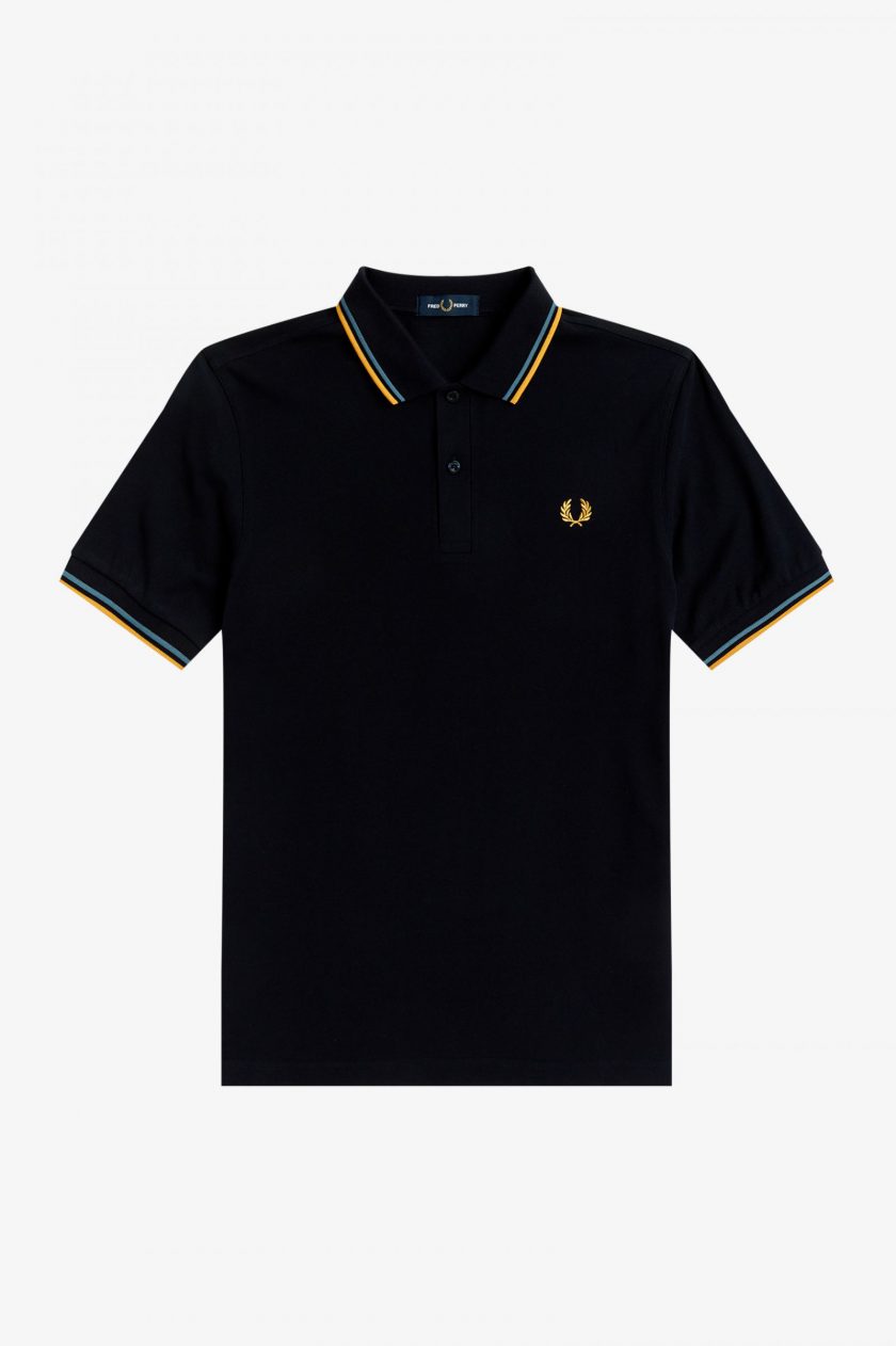 POLO ΜΠΛΟΥΖΑ Fred Perry FP22S006 NAVY/ASHBLUE/GLD