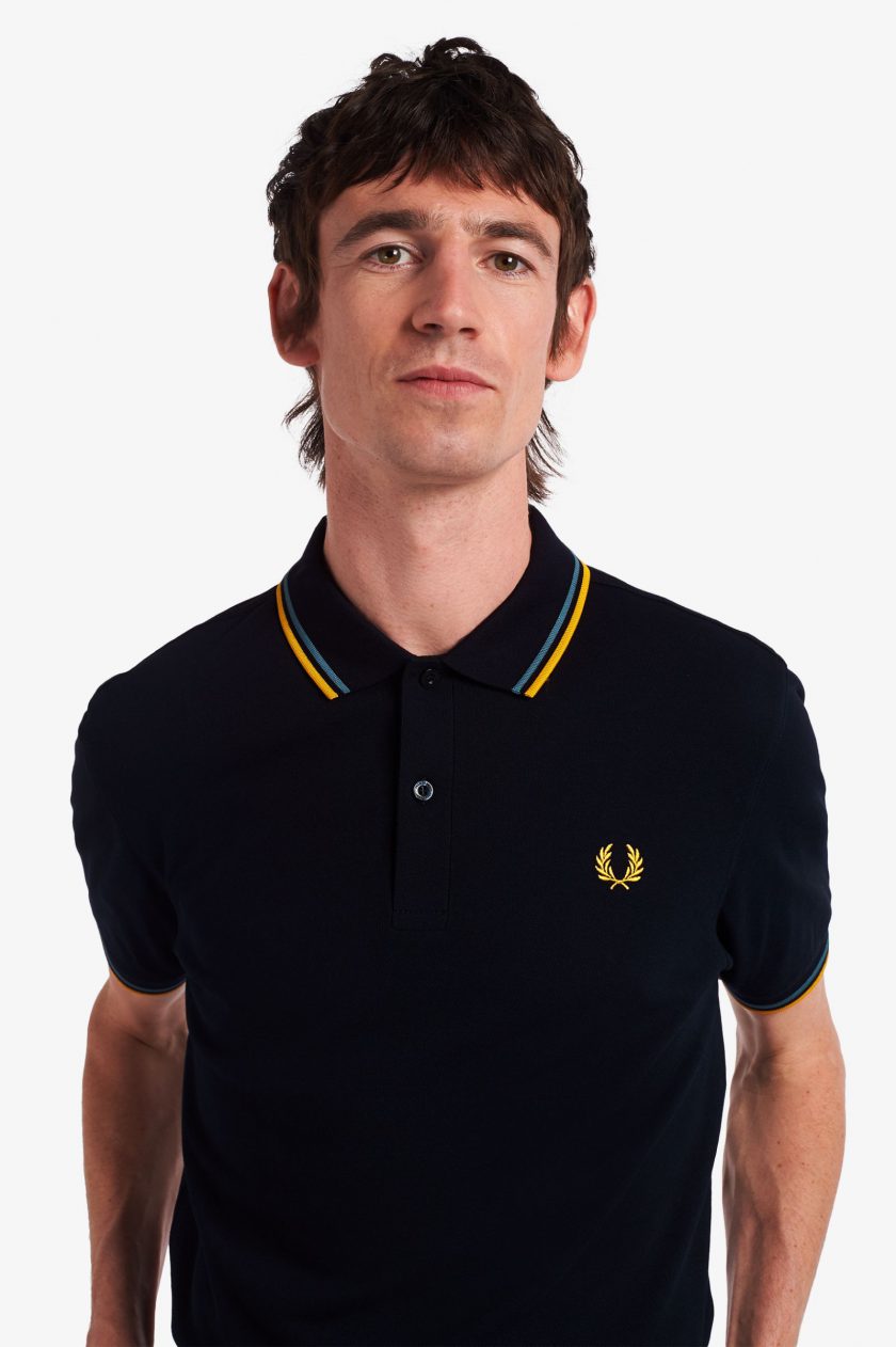 POLO ΜΠΛΟΥΖΑ Fred Perry FP22S006 NAVY/ASHBLUE/GLD 6