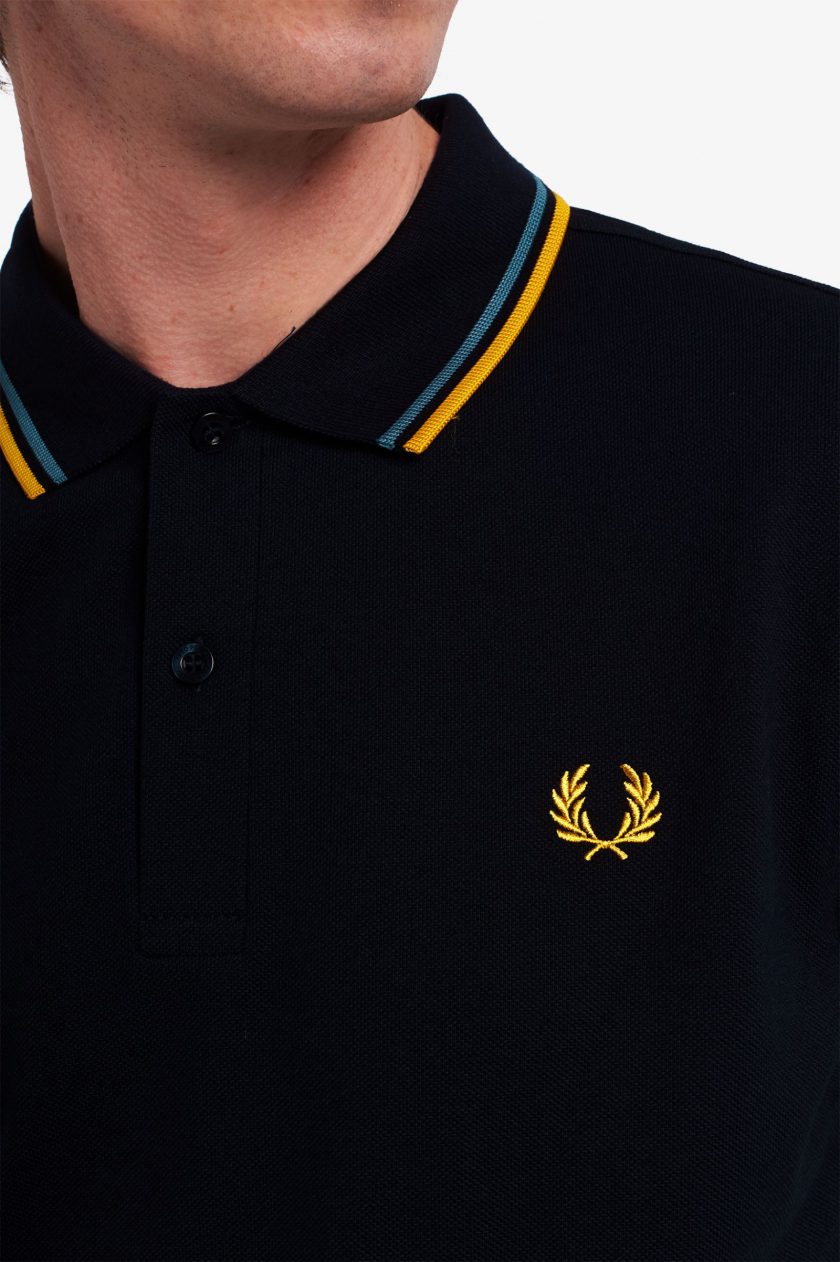 POLO ΜΠΛΟΥΖΑ Fred Perry FP22S006 NAVY/ASHBLUE/GLD 8