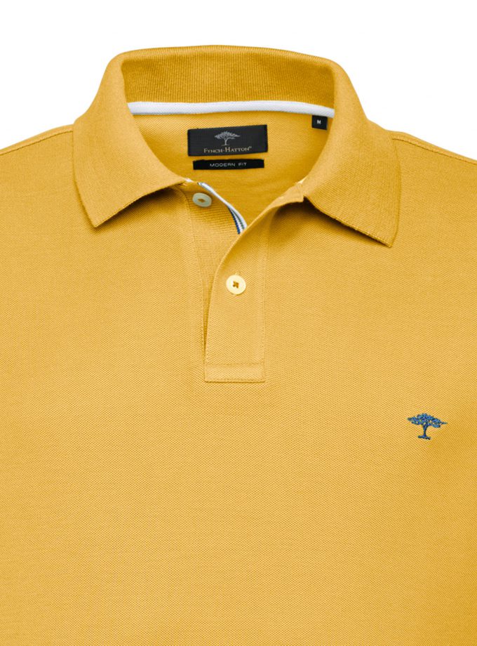 Polo Μπλούζα Fynch Hatton FH22S024 Modern fit Sunlight