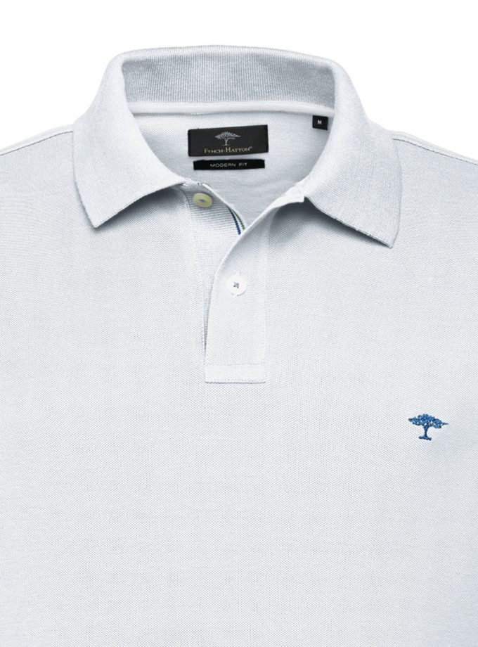 Polo Μπλούζα Fynch Hatton FH22S034 Modern Fit White