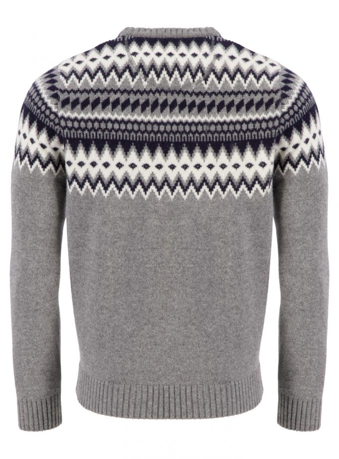 Πλεκτό-Πουλόβερ Fynch Hatton FH22W030 jSilver Jacquard