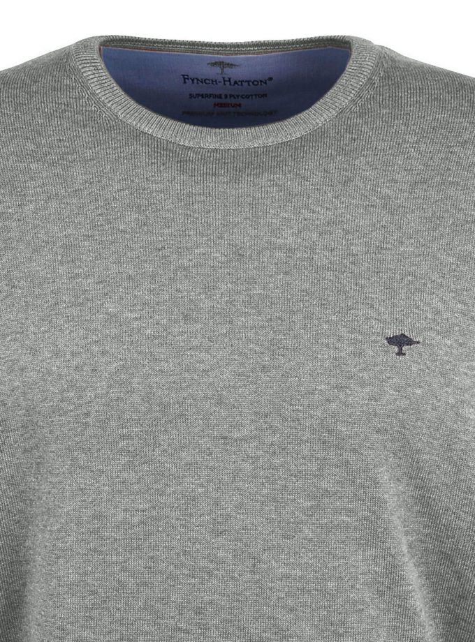 Πλεκτό-Πουλόβερ Fynch Hatton FH22W040 Silver