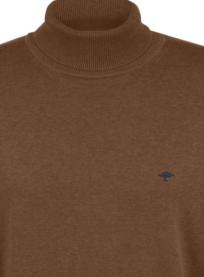 Πλεκτό - Πουλόβερ Fynch Hatton FH22W036 Rollneck Coffee