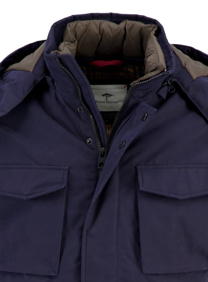 Μπουφάν Fynch Hatton FH22W047 Field navy