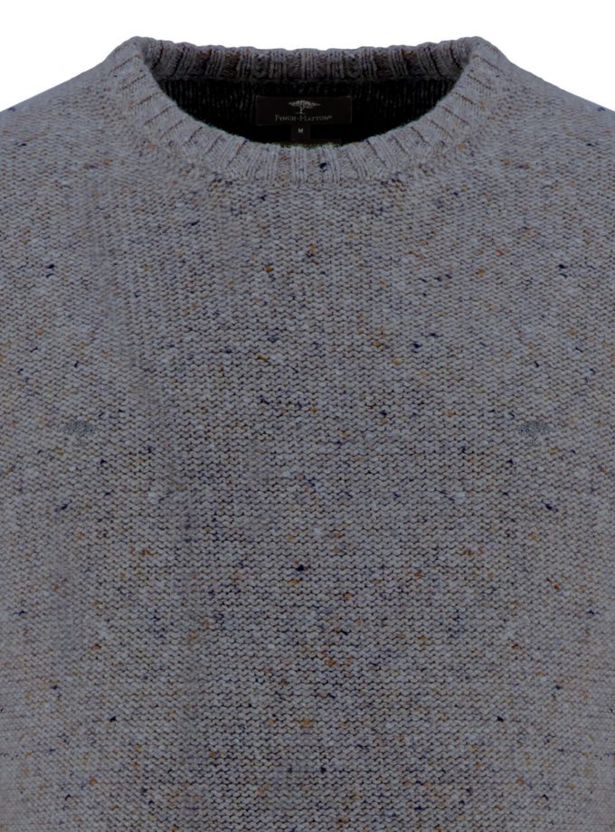 Πλεκτό-Πουλόβερ Fynch Hatton FH22W044 Crewneck steel