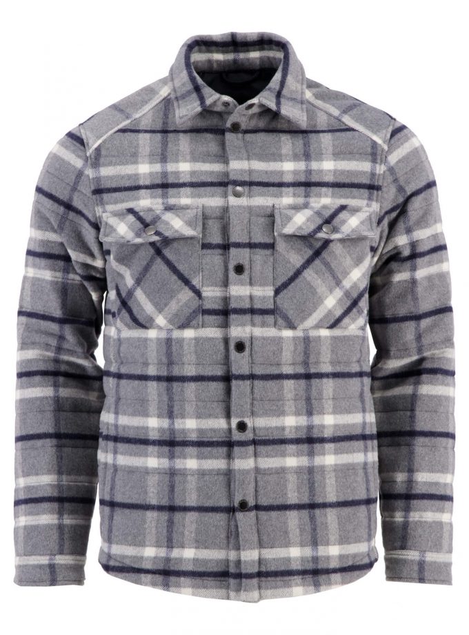 Overshirt jacket Fynch Hatton FH22W042 Check grey