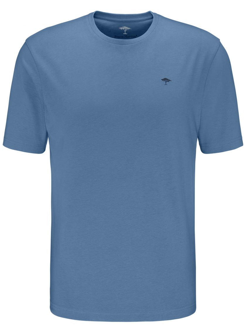 T-Shirt Μπλούζα Fynch Hatton FH23S023 Basic Pacific
