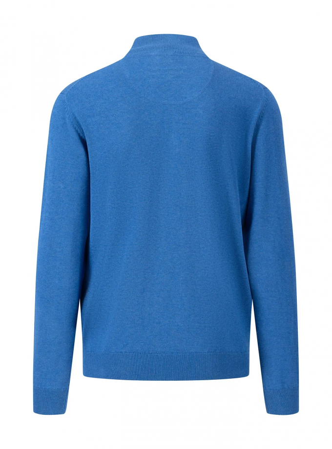 Πλεκτό - Πουλόβερ Fynch Hatton FH23W012 Halfzip Azure