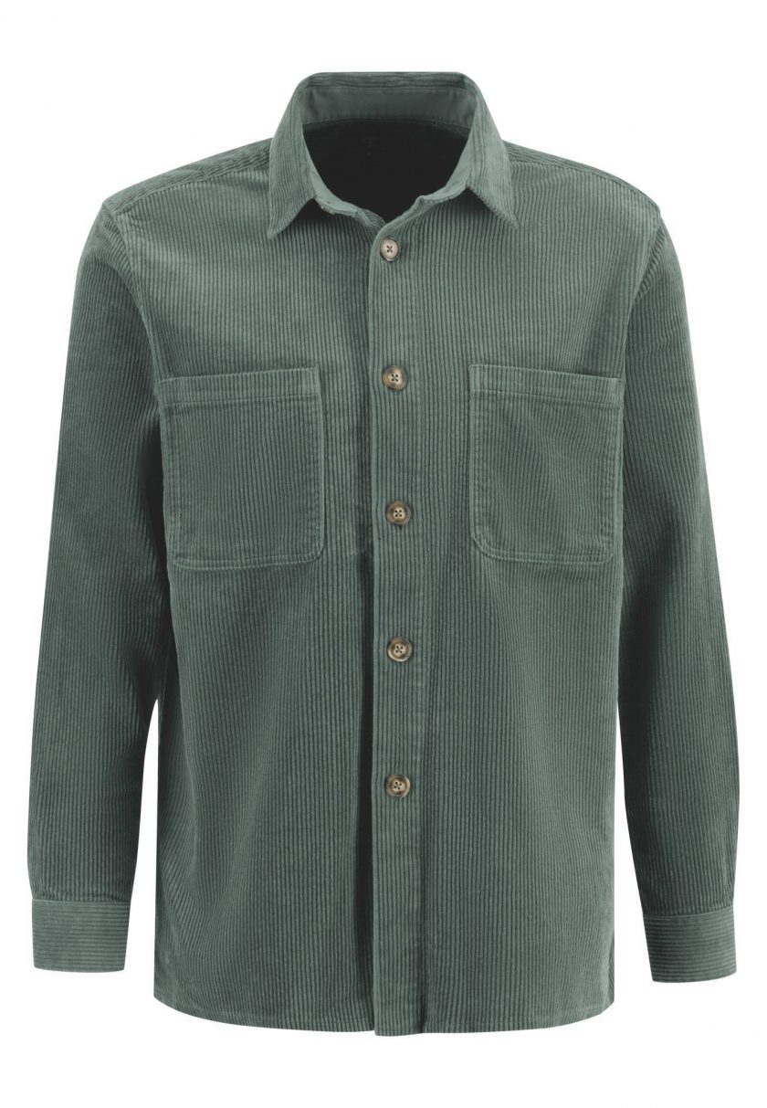 Overshirt jacket Fynch Hatton FH23W027 Corderoy Sage green