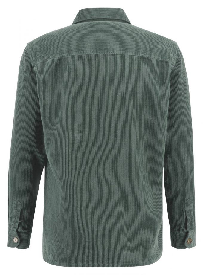 Overshirt jacket Fynch Hatton FH23W027 Corderoy Sage green