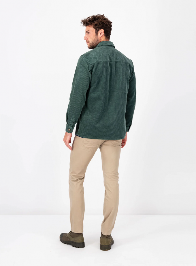 Overshirt jacket Fynch Hatton FH23W027 Corderoy Sage green