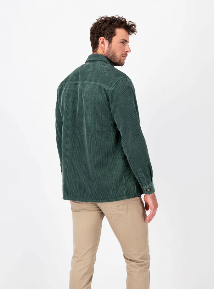 Overshirt jacket Fynch Hatton FH23W027 Corderoy Sage green