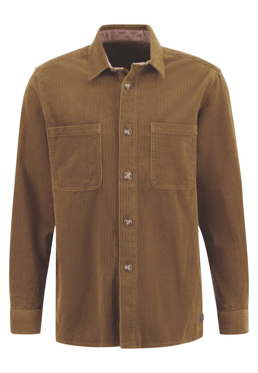 Overshirt jacket Fynch Hatton FH23W028 Corderoy Walnut brown