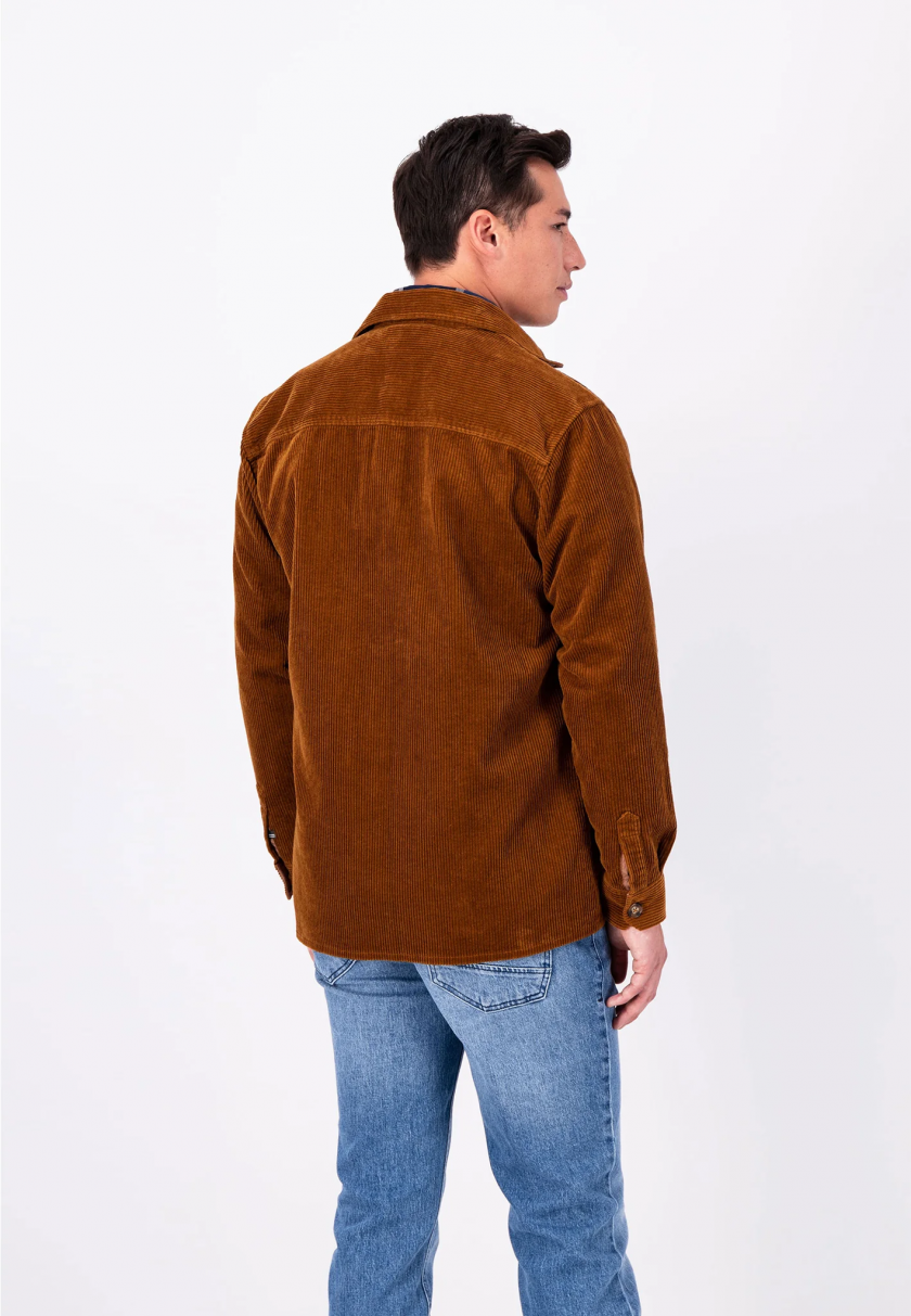 Overshirt jacket Fynch Hatton FH23W028 Corderoy Walnut brown 6