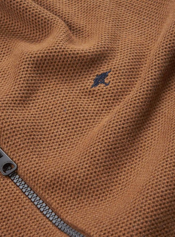 Ζακέτα Fynch Hatton FH23W035 Structure Walnut brown