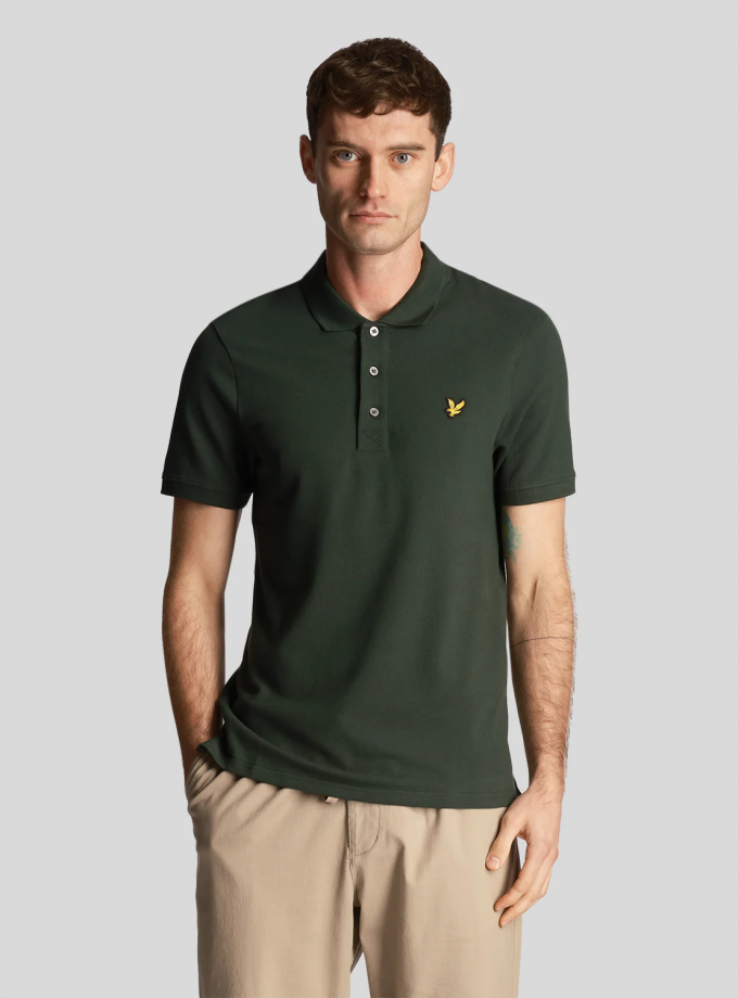 Polo Μπλούζα Lyle & Scott FH24S005 Dark Green