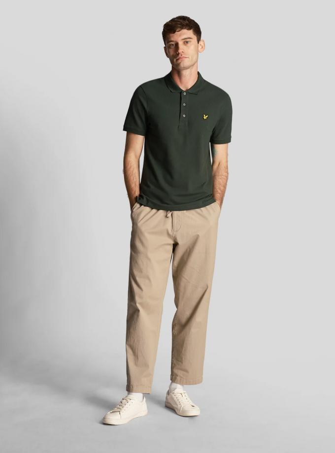 Polo Μπλούζα Lyle & Scott FH24S005 Dark Green