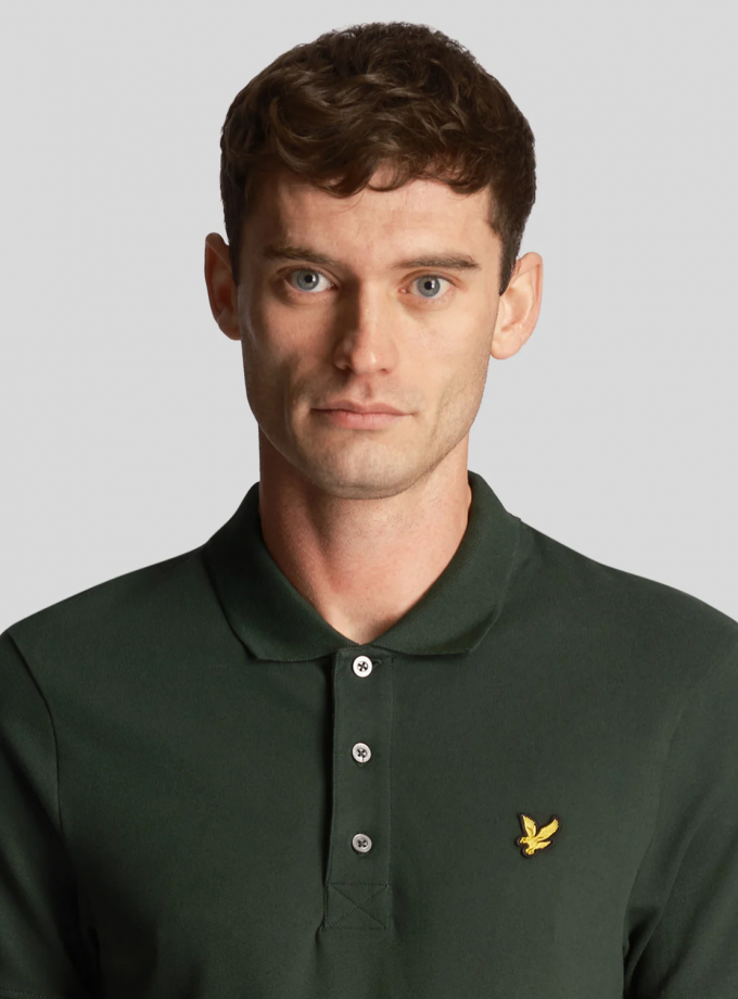 Polo Μπλούζα Lyle & Scott FH24S005 Dark Green