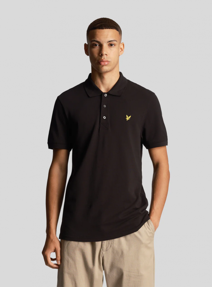 Polo Μπλούζα Lyle & Scott FH24S001 Jet Black