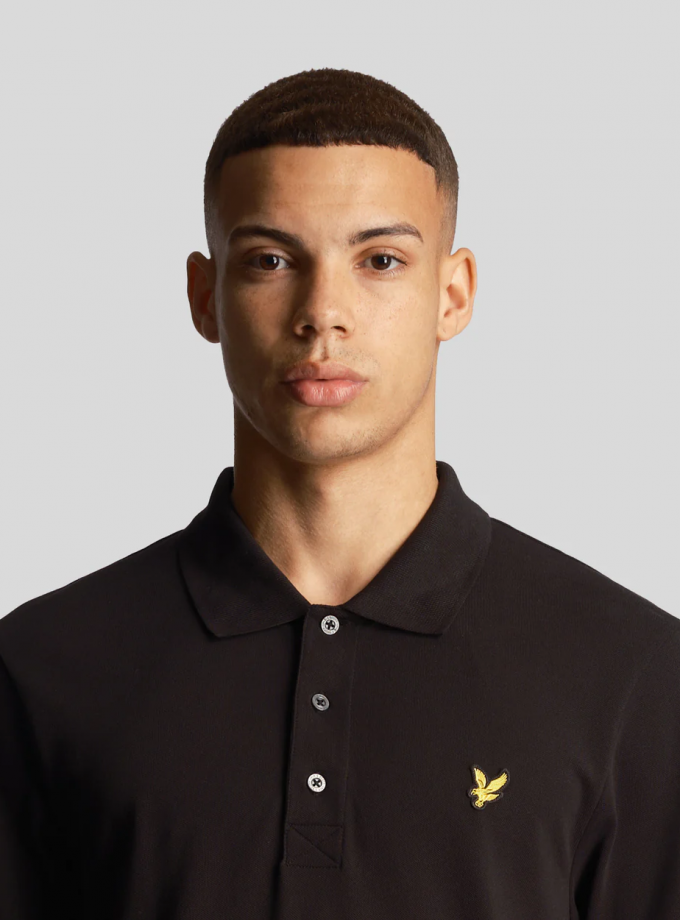Polo Μπλούζα Lyle & Scott FH24S001 Jet Black