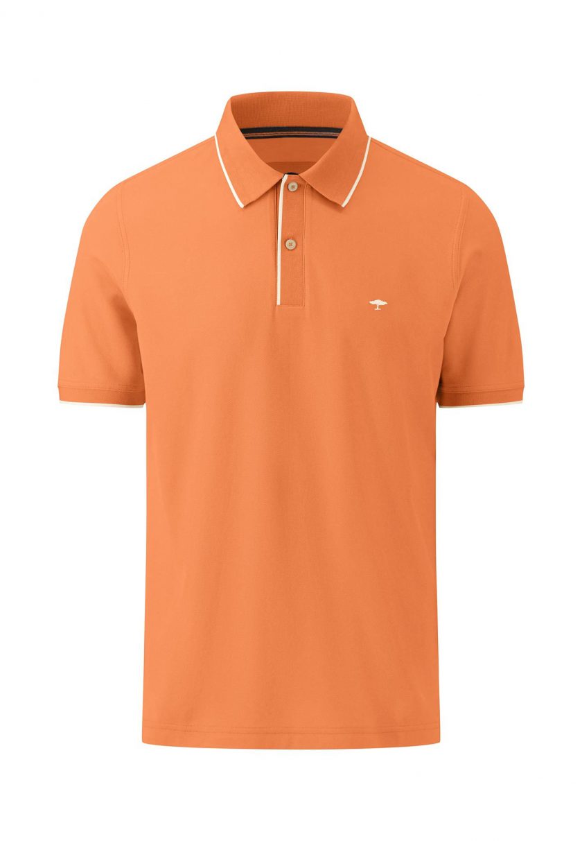 Polo Μπλούζα Fynch Hatton FH24S008 Modern Fit Papaya