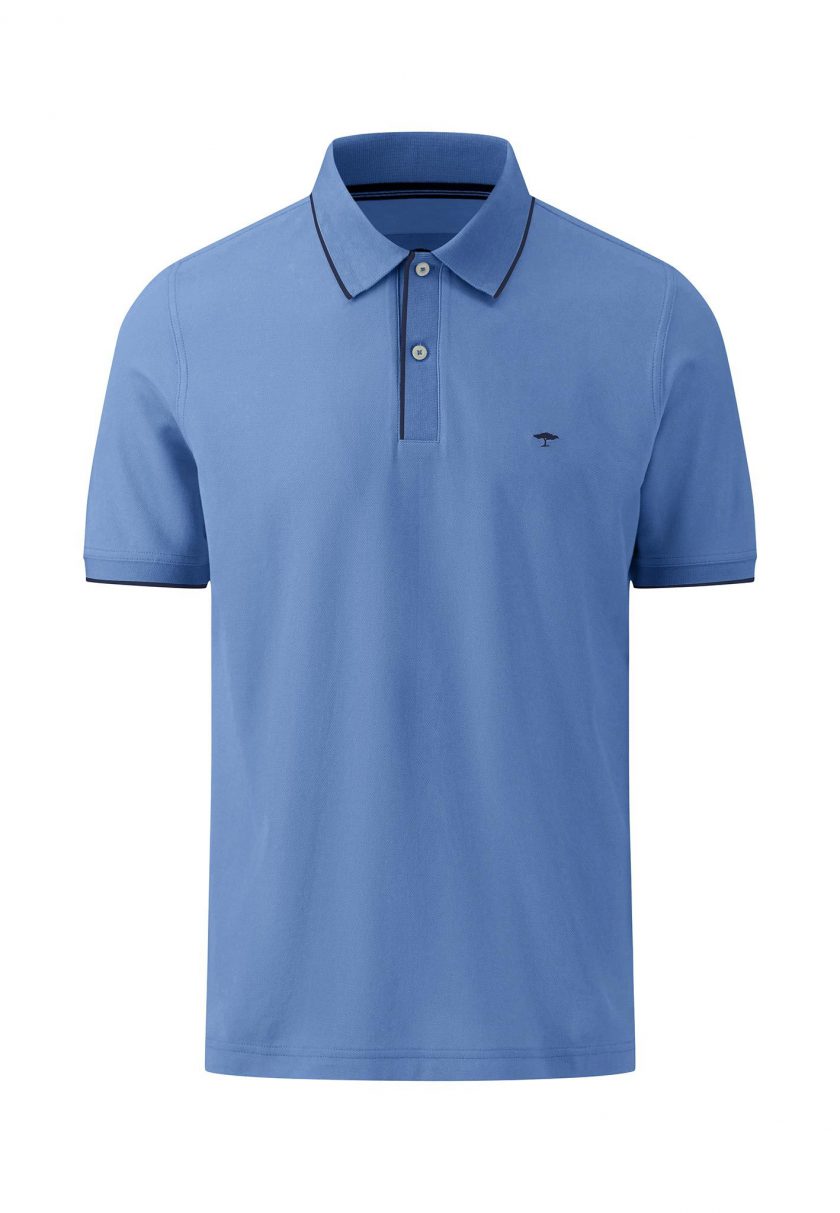 Polo Μπλούζα Fynch Hatton FH24S015 Modern Fit Crystal Blue