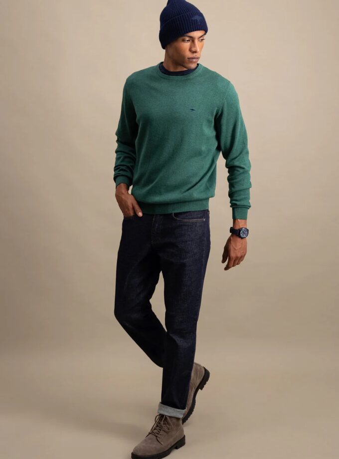 Πλεκτό-Πουλόβερ Fynch Hatton FH24W010 Dark Emerald