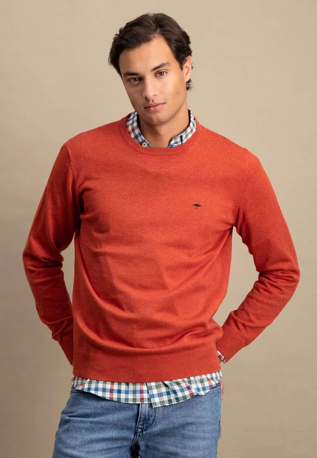 Πλεκτό-Πουλόβερ Fynch Hatton FH24W011 Rust 2 Πλεκτό-Πουλόβερ Fynch Hatton FH24W011 Rust 2