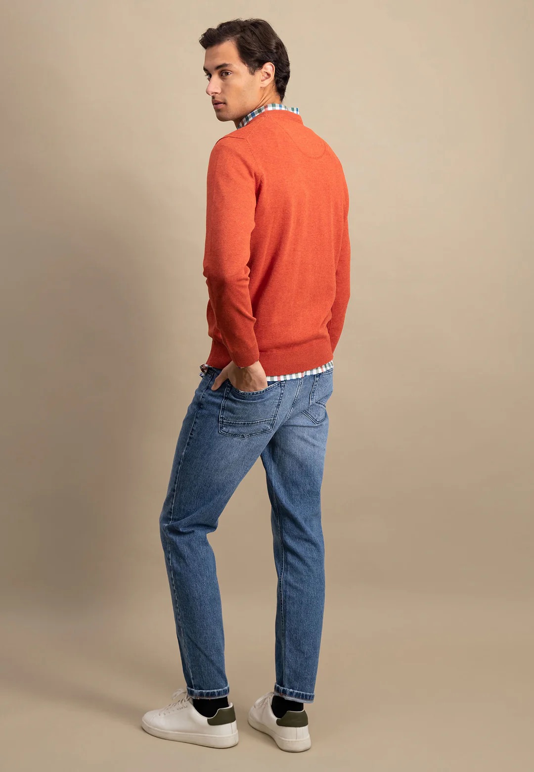 Πλεκτό-Πουλόβερ Fynch Hatton FH24W011 Rust 4 Πλεκτό-Πουλόβερ Fynch Hatton FH24W011 Rust 4