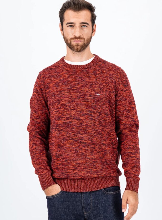 Πλεκτό - Πουλόβερ Fynch Hatton FH24W019 Ruby red multicolour